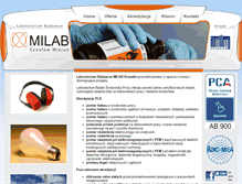 Tablet Screenshot of milab.pl